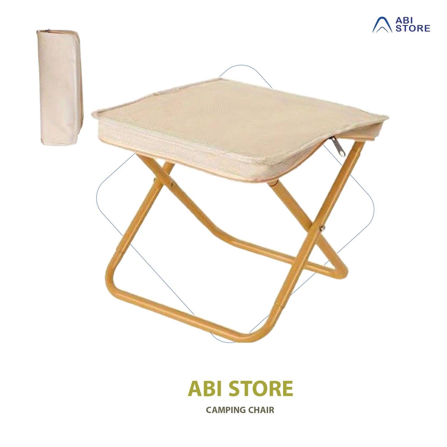 صندلی تاشو مسافرتی |سبک،مقاوم و باکیفیت 2 رنگ کرم صندلی تاشو