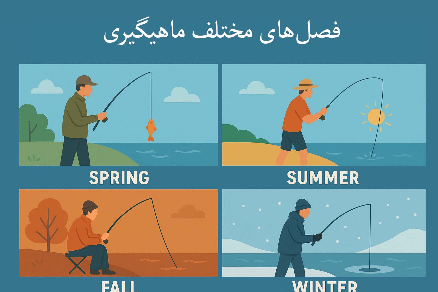 فصل‌های مناسب ماهیگیری