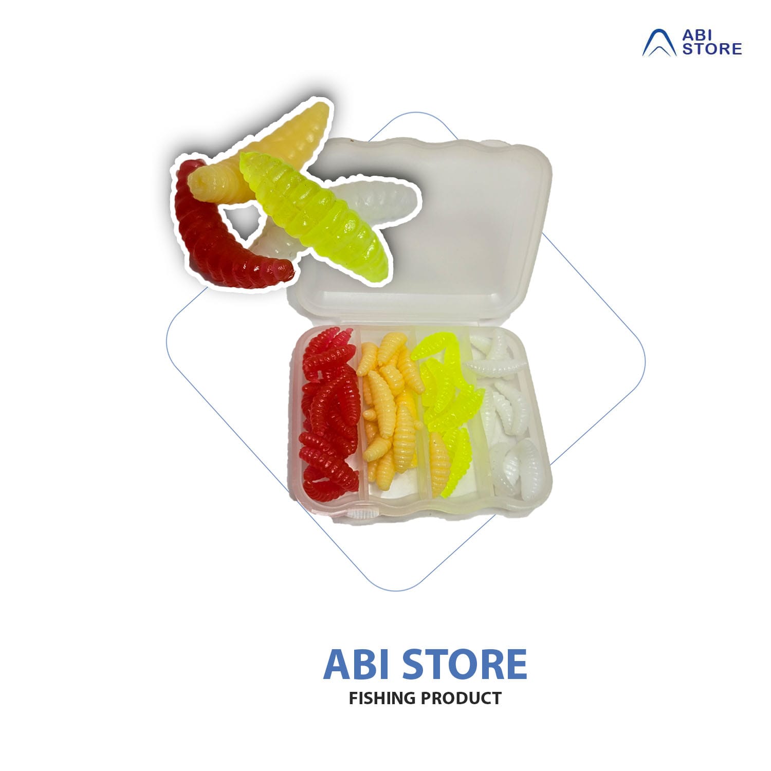 طعمه ماهیگیری کرم مصنوعی چهار رنگ با بوی وانیل | طعمه حرفهای صید ماهی 1 طعمه ماهیگیری کرم مصنوعی چهار رنگ